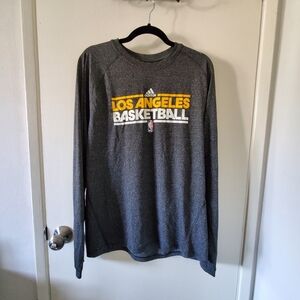 Men's Adidas Los Angeles Basketball Long Sleeve Shirt
